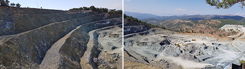 Open-pit mining started on October 2017